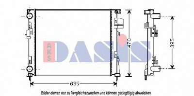 AKS DASIS 180052n -  Радиатор, охлаждение двигателя